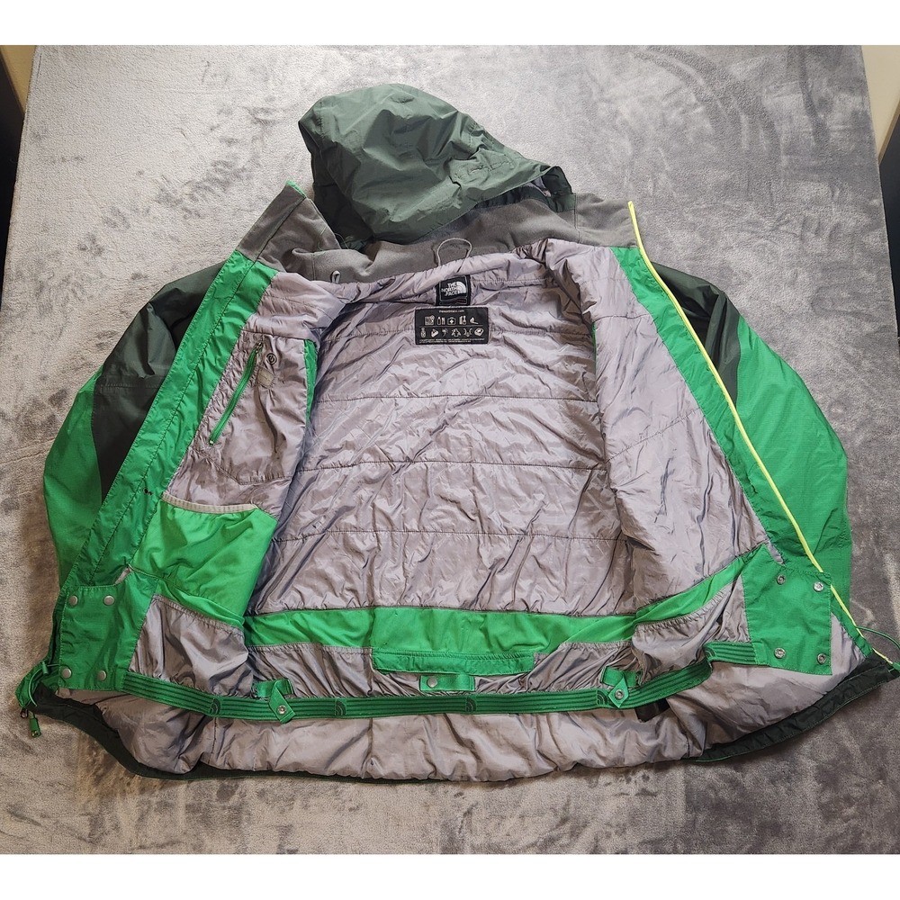 The North Face Jacket Mens Large Green Black HyVent Alpha Ski RECCO Summit VTG - Picture 3 of 10